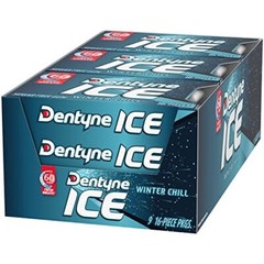Dentyne Ice Winter Chill Sugar Free Gum 16 Count Pack 144 Total Pieces