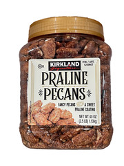 4-PACK Kirkland Signature Praline Pecans 40 Oz each pack, Total 10 Lb