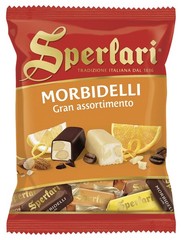 CHOCOLATE – COATED SOFT NOUGAT BITES WITH ALMONDS 4.12oz.(117gr.)