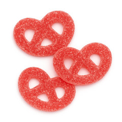 JELLY PRETZELS RASPBERRY – 1/2lb BAG – Fresh & Best Price Candy – SHIPS FREE