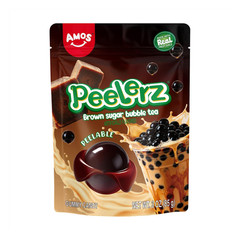 AMOS Peelerz Brown Sugar Bubble Tea 3oz Gummy Candy – VIRAL – TikTok Trending