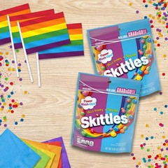 Skittles Flavor Mash-Ups Wild Berry and Tropical Candy, 9 Ounce (8 Bags) (Pack o