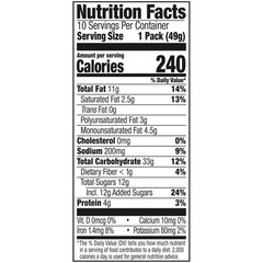 Peanut Butter Sandwich Cookies – 10 Individually Wrapped Packs, 60 Total Cookies