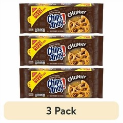 Family Size Chunky Fudgy Chocolate Chip Cookies 3 Pack 18 oz