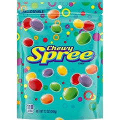 Spree Chewy Candy 12 oz Bag | Fruity Tangy Candy Resealable Pouch pack of [3]