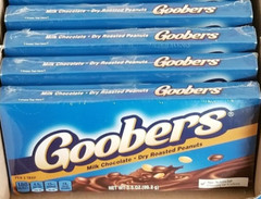 GOOBERS Milk Chocolate Covered Dry-Roasted Peanuts THEATER BOX SIZE- {4 BOXES}