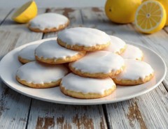 24 ( 2 dozen) Homemade GALZED Lemon Cookies baking