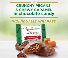 Russell Stover Sugar-Free, 4 Flavor Mix, Bulk Chocolate Candy Bars (1 Pound)