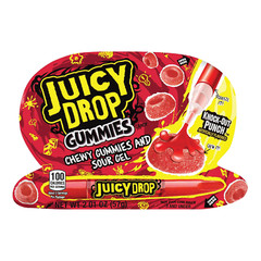 2x Packs Juicy Drop Chewy Gummies & Sour Gel Assorted Flavors Candy 2oz