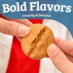 Ginger Snaps Cookies Flavor – Non GMO Certified, 0g Trans Fat Gluten Free Coo…