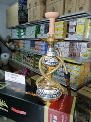 khalil maamoon new style 2020 hookah 19″ Unbreakable, Sadaf seashell hookah GOLD