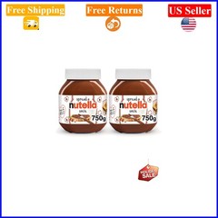Hazelnut & Cocoa Spread, 26.5 Oz Jar, Pack of 2, Perfect for Breakfast & Baking