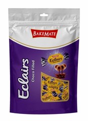 BAKEMATE ECLAIRS CHOCO-FILLED SOFT TOFFEE 750g