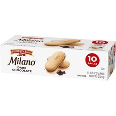 Luxurious Milano Dark Chocolate Cookies – 10 Single-Serve Packs, Kosher Delight