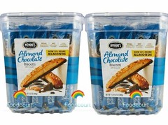 2 Packs Nonni’s Almond Dark Chocolate Biscotti 24 ct 1 LB 15.2 oz Each Pack