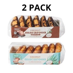 Benton’s Coconut, 6.7 oz and Chocolate, 7.8 oz Macaroons – 2 Pack