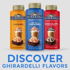 Ghirardelli Premium Sea Salt Caramel Sauce 16 oz Coffee Dessert Topping