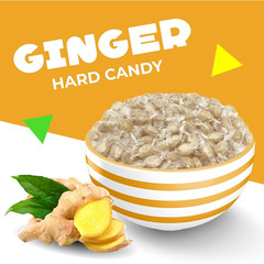 Ginger Candy | 1 Lb Bag – Approx. 90 Count | Hard Candy Individually Wrapped | G