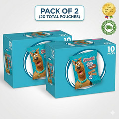 Kellogg’s Scooby-Doo Cinnamon Graham Cracker Snacks 20 Pouches (2x 10ct Boxes)