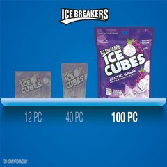 8.11 oz Ice Cubes Arctic Grape Gum – 100 Sugar-Free Pieces for Every Occasion