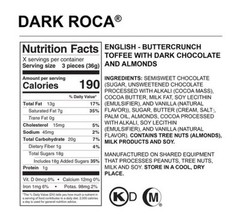 50 Pieces! Brown & Haley Dark Roca The Original Buttercrunch Toffee