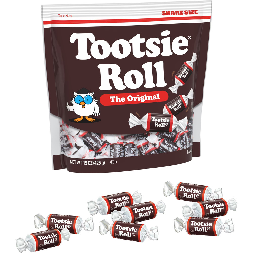Tootsie Roll Midgees Chocolate Taffy – Gluten Free & Peanut Free, 15 oz Bag