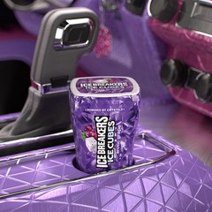 Fresh and Delicious ICE CUBES Arctic Grape Sugar-Free Gum, 480 Bubbles, 12 Pack