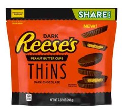 REESE’S Thins Dark Chocolate Peanut Butter Cups 7.37 oz