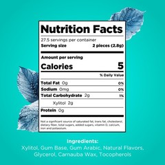 PUR Gum Wintergreen Xylitol Chewing Gum 55 Pieces Pack of 3