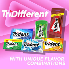 Bubblegum Sugar Free Gum, Travel Accessories, 12 Packs of 14 Pieces (168 Total P