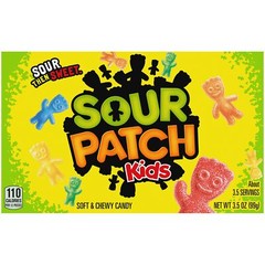 SOUR PATCH KIDS Chewy Candy Assorted Fruit Flavors 12 Pack 3.5 Ounce Boxes