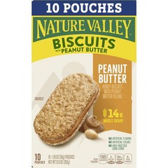 Nature Valley Biscuit Sandwiches, Peanut Butter, 1.35 Ounce (Pack of 10)