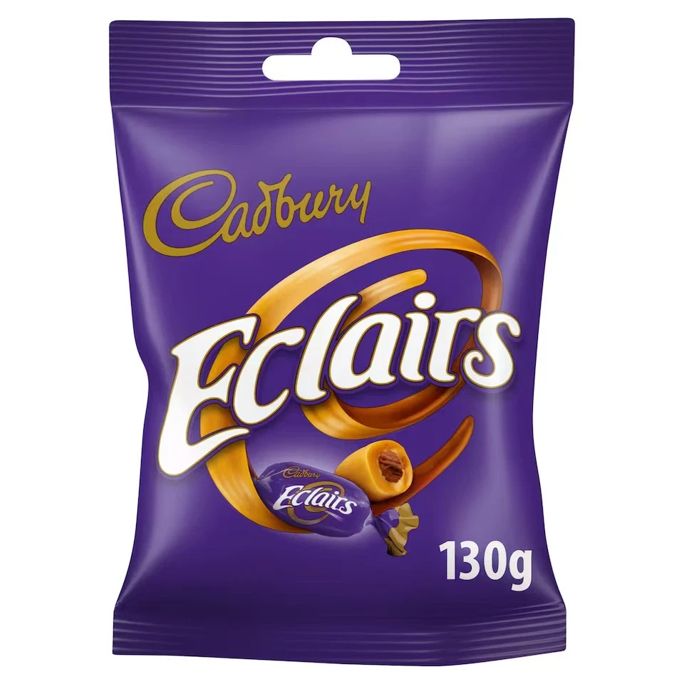 Cadburys Chocolate Eclair Bag – 130g – Pack of 2 (130g x 2 Bags)