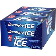 Dentyne Ice, Peppermint Flavor, Easter Basket 16 Count (Pack of 9), White