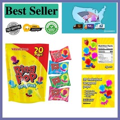 Fun-Filled Bulk Lollipop Pack: 20 Vegetarian-Friendly Assorted Fruity Treats!
