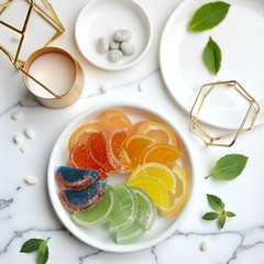 SweetGourmet Assorted Fruit Slices | Candy 13 Ounce (Pack of 1),