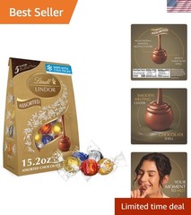 Lindt LINDOR Assorted Chocolate Truffles 15.2 oz – Perfect Valentine’s Gift