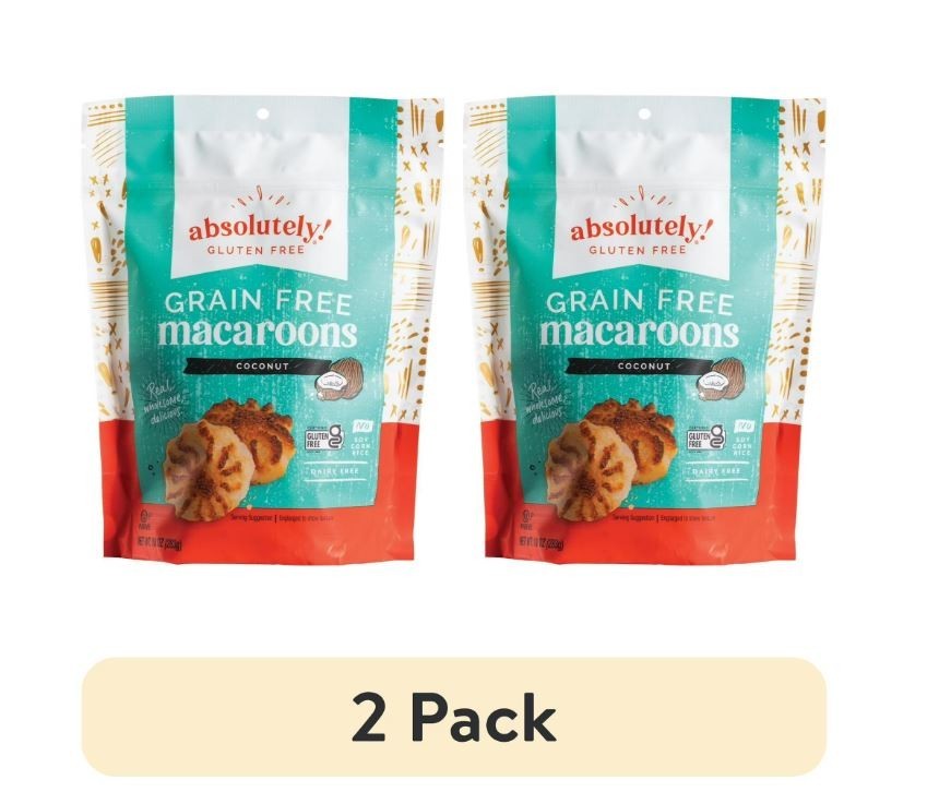 2pack, Absolutely Gluten Free Coconut Macaroon Cookies, 10oz