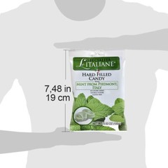Delicate Mint Filled Hard Candy from Italy – Pack of 3, Individually Wrapped