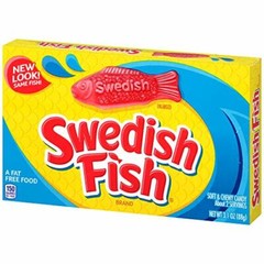 SWEDISH FISH Soft & Chewy Candy, 3.1 oz Box (1-Box)
