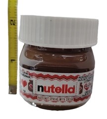 2 Nutella Mini Crystal Jar 1.05oz (30g) Made In Italy Hazelnut Spread With Cocoa