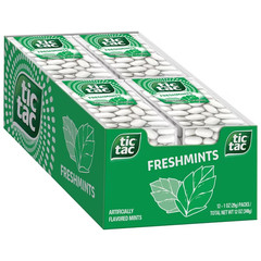 Tic Tac Freshmint Breath Mints, Bulk 12 Pack, On-The-Go 1.7 oz
