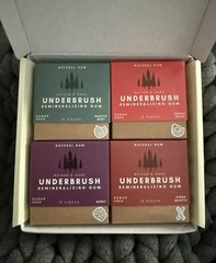 Nathan & Sons Underbrush Remineralizing Gum Sampler Box 4 Pack Natural Gum