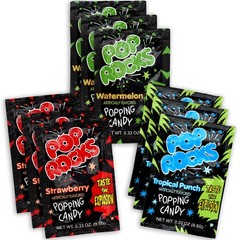 The Hampton Candy Company Pop Rocks 9 Pack, 3 Flavors of Each – 9 Pack
