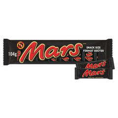MARS, Peanut Free Chocolate Candy Bar, 8 Fun Size Bars, 104g