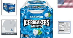 Travel-Size Coolmint Sugar Free Mints – 1.5oz (Pack of 8)