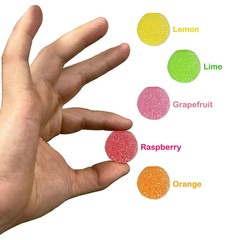 Sunkist Fruit Gems, Soft Jelly Gummy, Bulk Individually Wrapped Candy (2 Pounds)