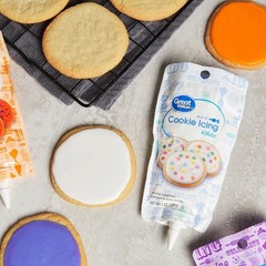 Vanilla Cookie Icing White Frosting Glaze 7 oz Tube 2 Pack Decorating Kit