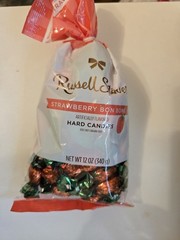 Russell Stover Strawberry Bon Bons Hard Candy 12 oz (340 g) Bag