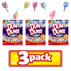 Dum Dums Super Treats 1 LB Box – 3 Pack of 200 Count (Pack 1), Multicolor